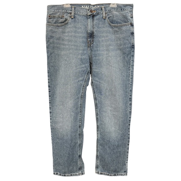 Nautica Jeans Co Men’s 36x30 Blue Relaxed Fit Straight Leg Denim 100% Cotton - Picture 1 of 5